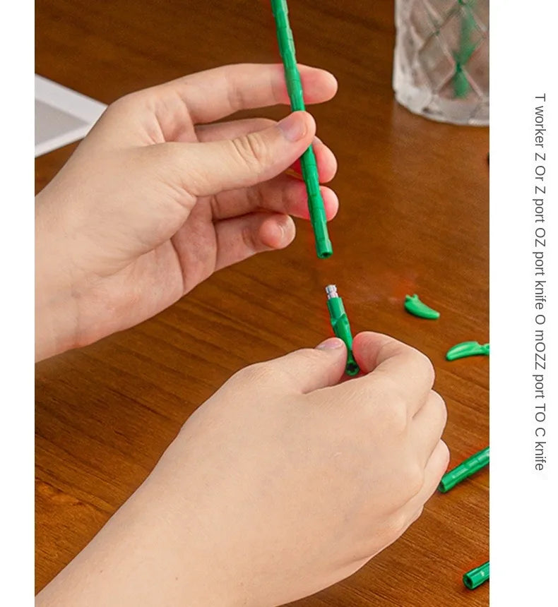 Rosas de Bloques de Construcción – Puzzle de Ramo Inmortal, Juguete y Decoración