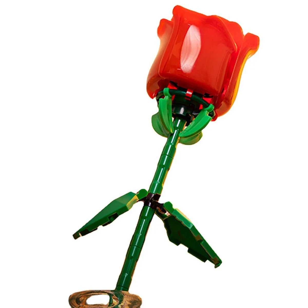 Rosas de Bloques de Construcción – Puzzle de Ramo Inmortal, Juguete y Decoración