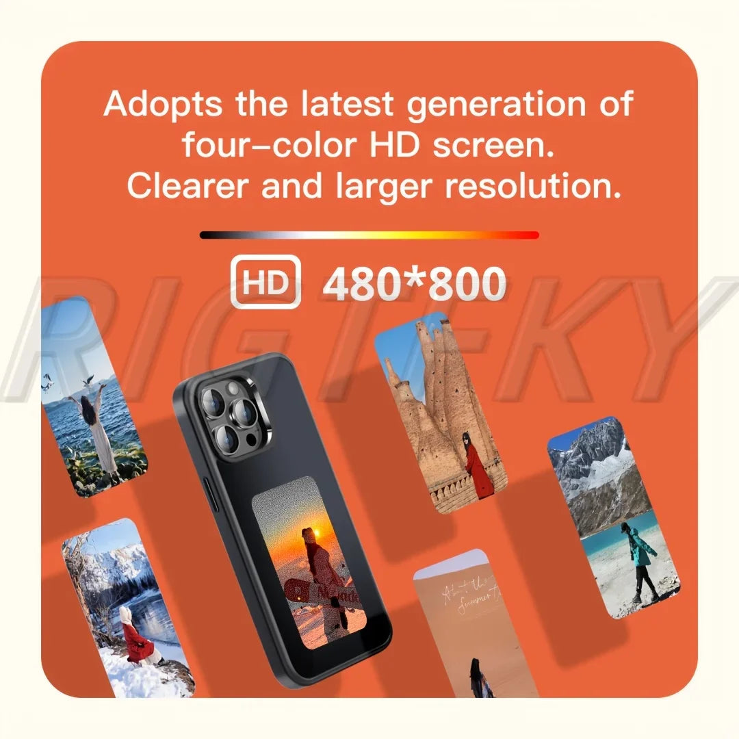 Funda Inteligente NFC para iPhone 16 Pro Max, 15 Pro, 14 y 13 – Impresión HD a Cuatro Colores, Diseño Personalizado DIY, Sin Batería