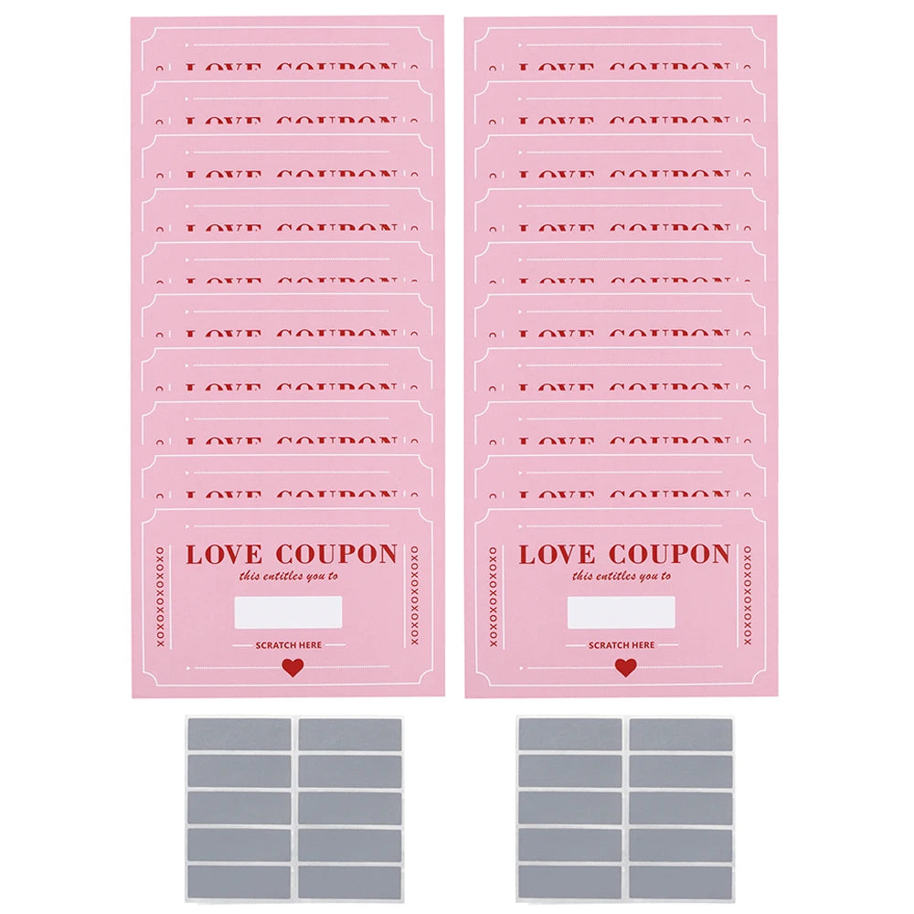 Cupones de Amor para Rascar – Tarjetas Sorpresa