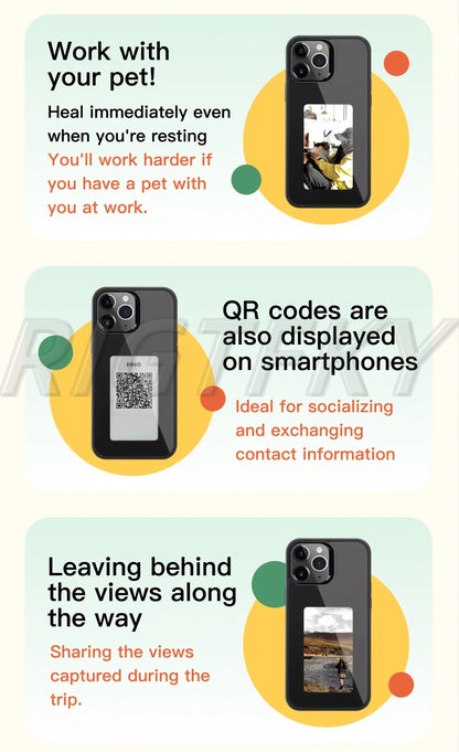 Funda Inteligente NFC para iPhone 16 Pro Max, 15 Pro, 14 y 13 – Impresión HD a Cuatro Colores, Diseño Personalizado DIY, Sin Batería