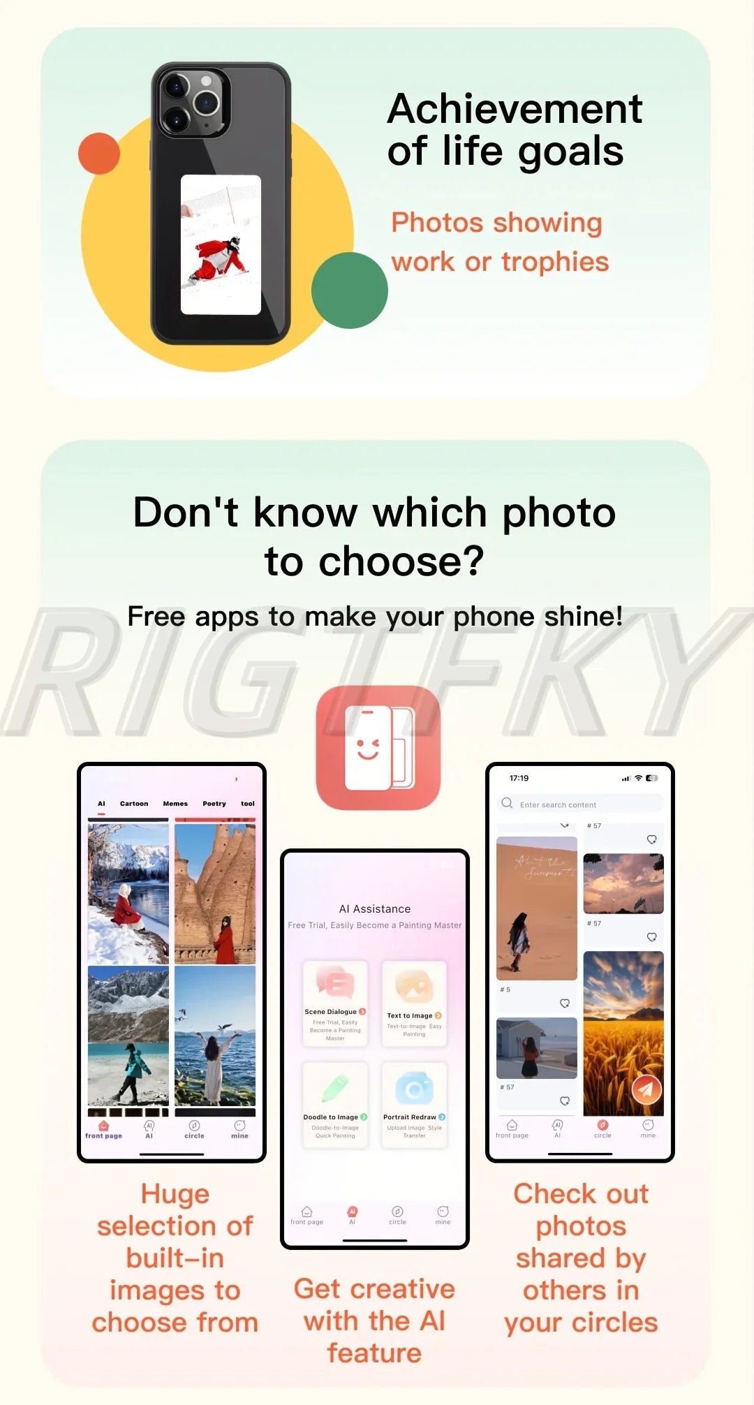 Funda Inteligente NFC para iPhone 16 Pro Max, 15 Pro, 14 y 13 – Impresión HD a Cuatro Colores, Diseño Personalizado DIY, Sin Batería